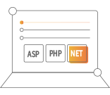 支持ASP、PHP、.Net等多種語言開發(fā)